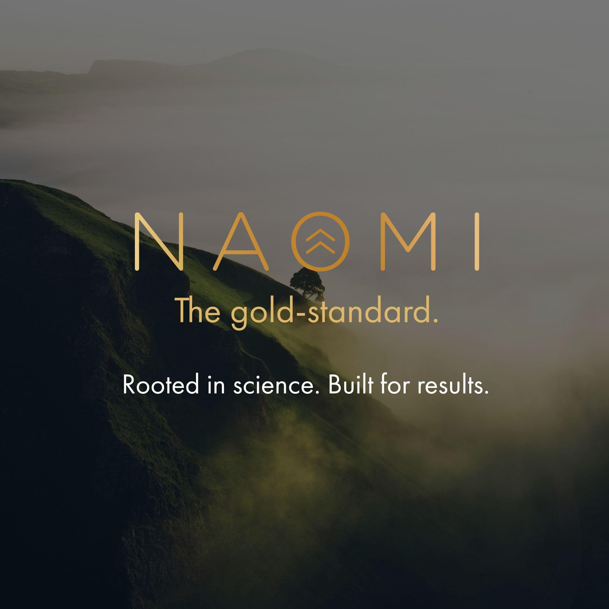 NAOMI packaging front with lifestyle imagery suggesting joint and muscle support benefits.