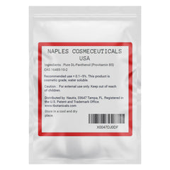 Naples Cosmeceuticals panthenol powder purity and formulation versatility for cosmetics