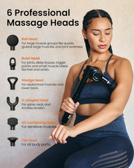 NAPRE Massage Gun with five heads designed for different muscle groups.