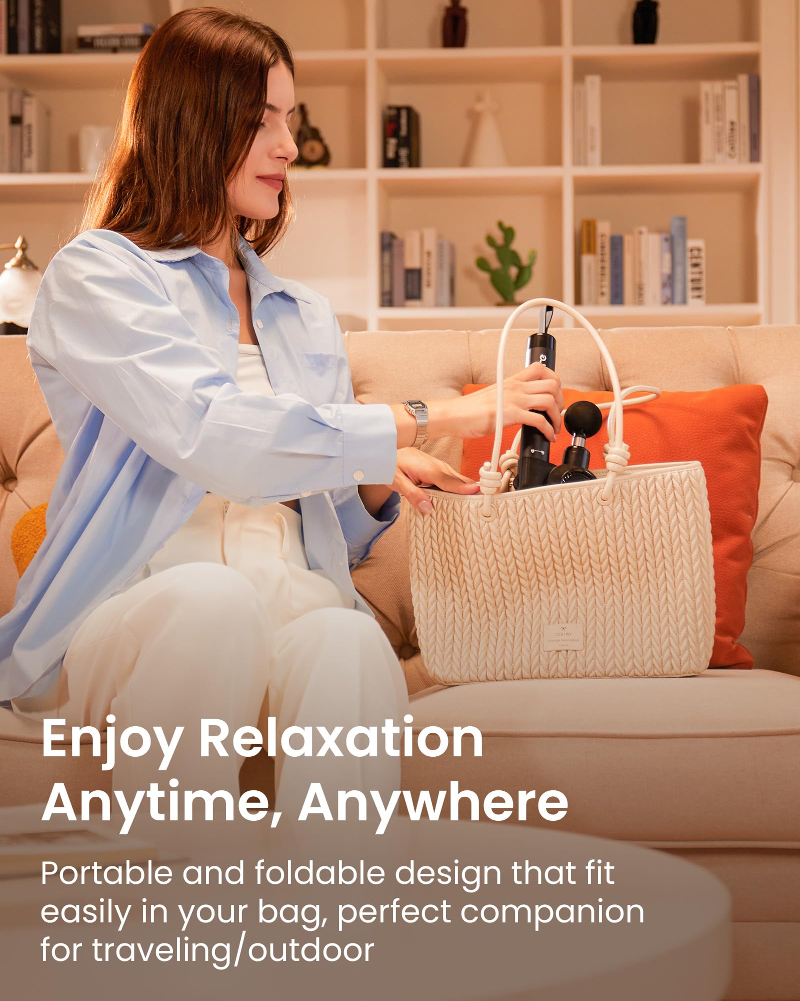 NAPRE Quiet motor percussion gun for peaceful massage at home or gym.