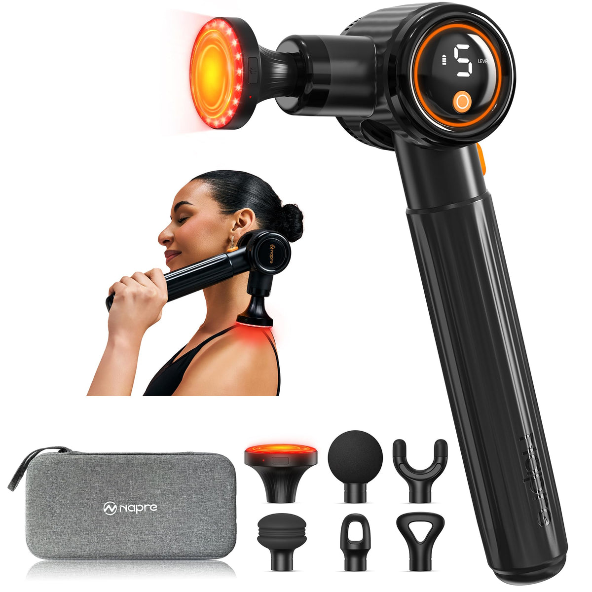 NAPRE heated head delivers soothing warmth for deep relaxation