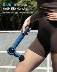 NAPRE Massage Gun LED display showing speed and battery