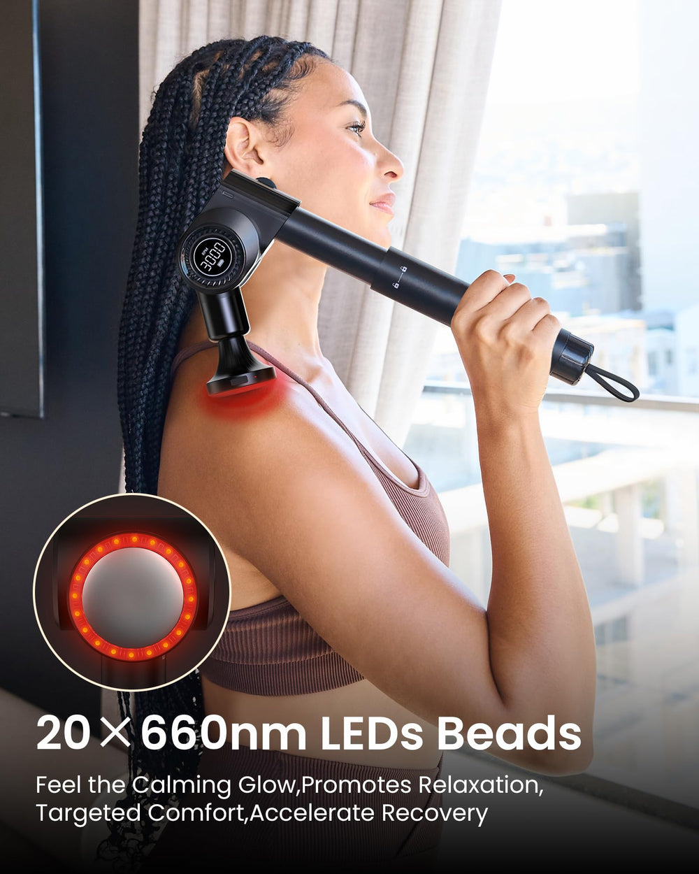 NAPRE quiet motor ensures discreet recovery sessions anywhere