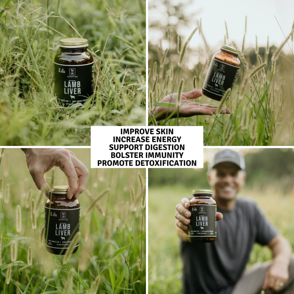 Narrow Way Nutrition lamb liver from New Zealand with regenerative farming heritage.