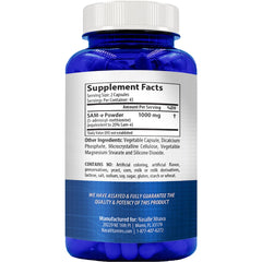 NasaBeahava SAM-e capsules closeup for easy everyday supplementation.