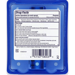 Nasacort nasal spray application shot highlights simple, non-drowsy relief during busy days