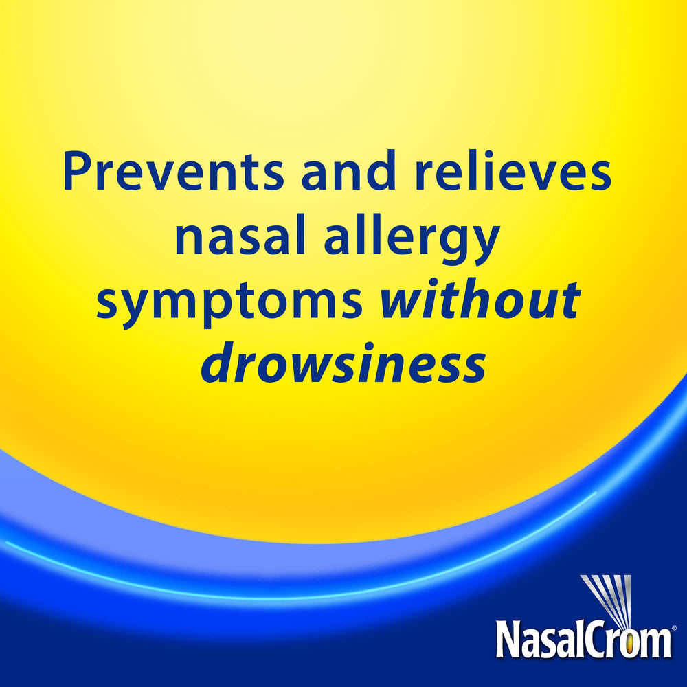 NasalCrom nasal spray dispense action demonstrates quick, targeted relief