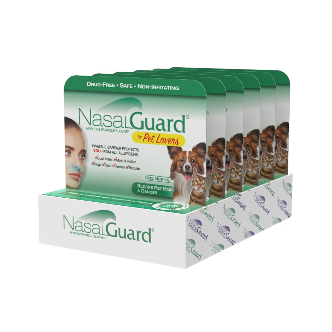 NasalGuard cool menthol gel pack six for daily pet protection near the nose
