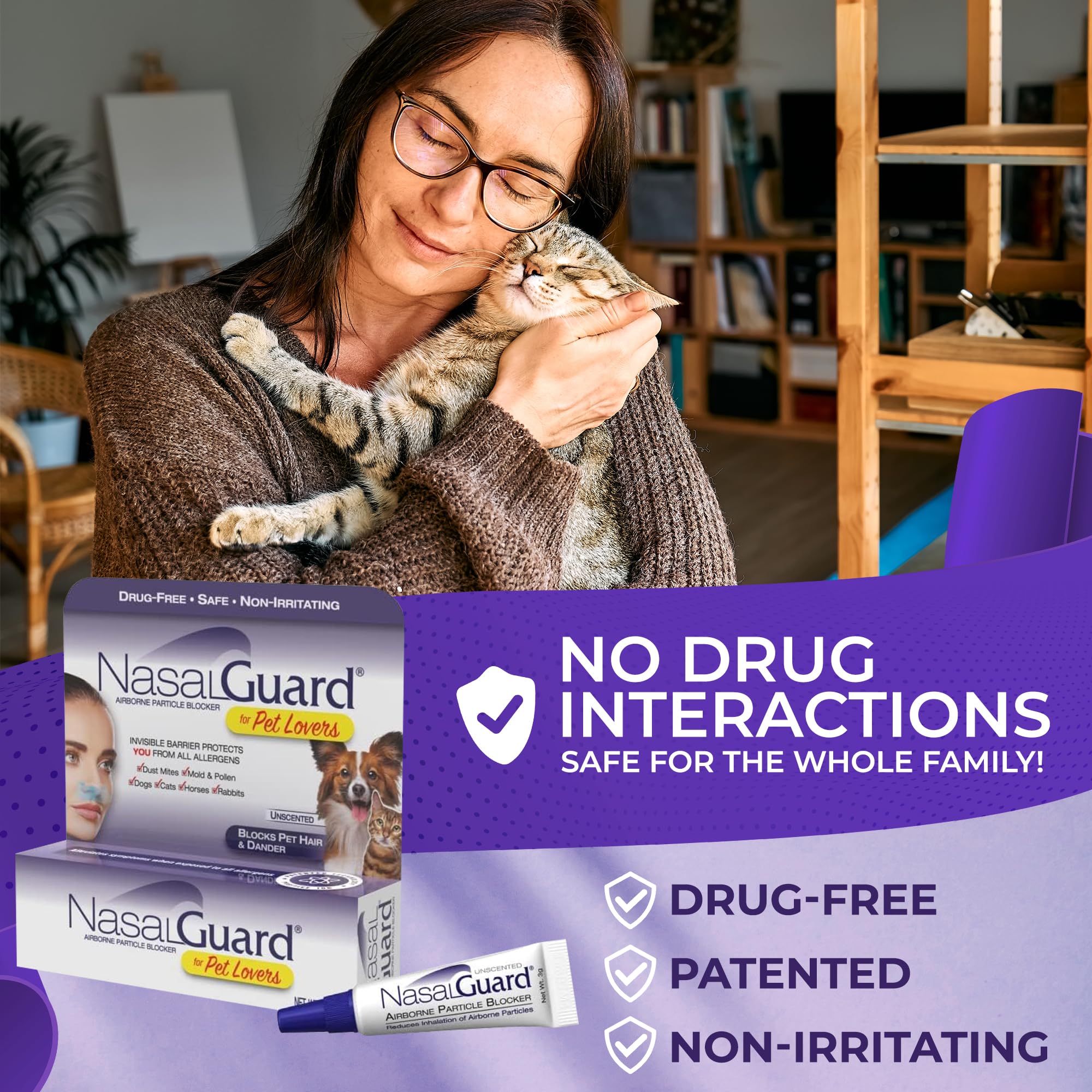 NasalGuard pack-of-6 unscented provides convenient, daily allergy-friendly protection.
