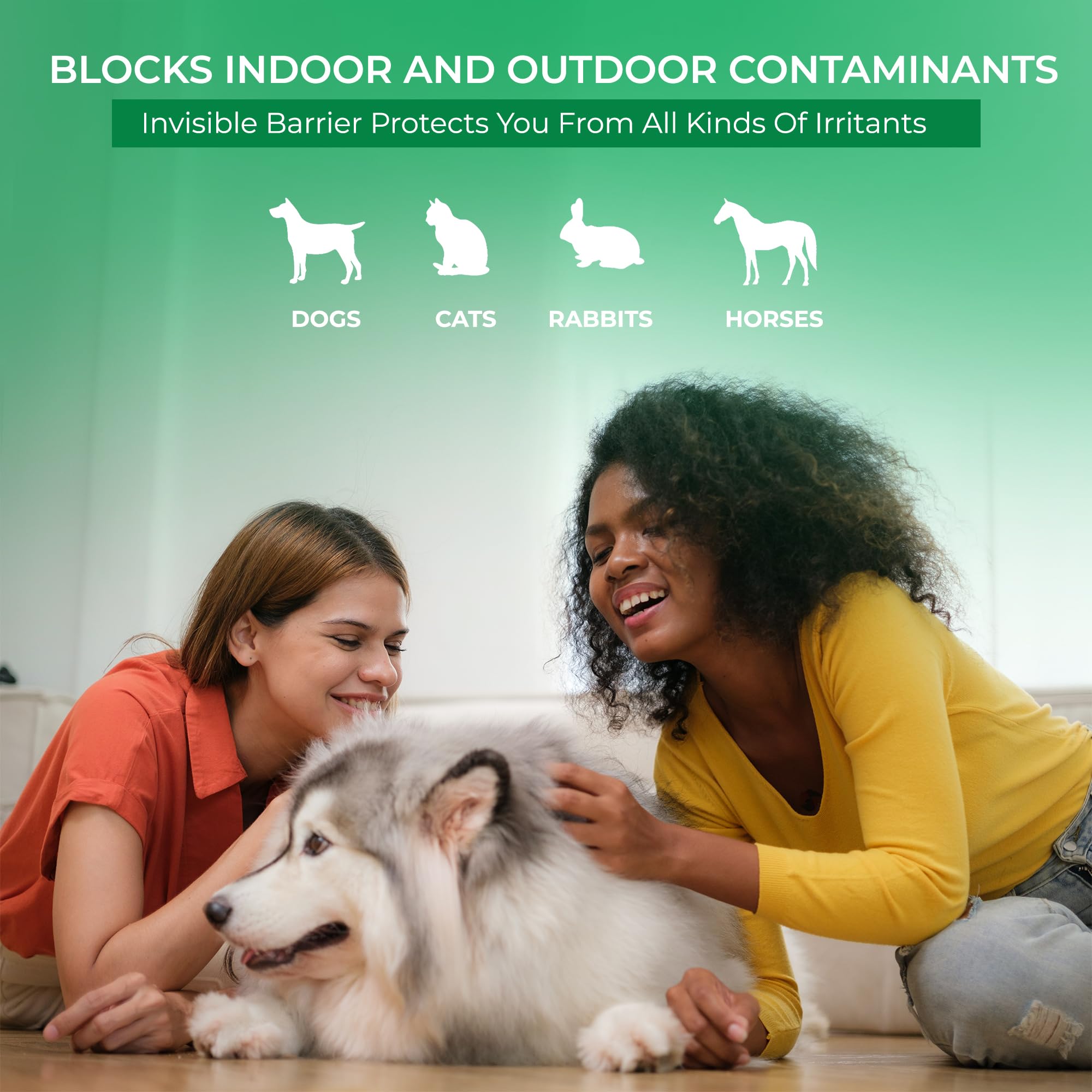 NasalGuard pet lovers dander protection reduces indoor exposure with pets