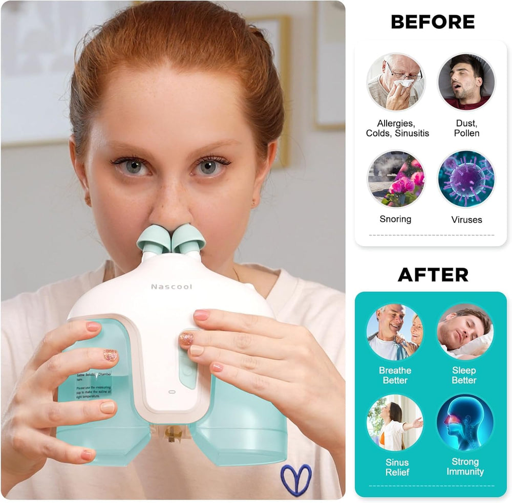 Nascool 360-degree nozzle provides comprehensive cleansing from all angles