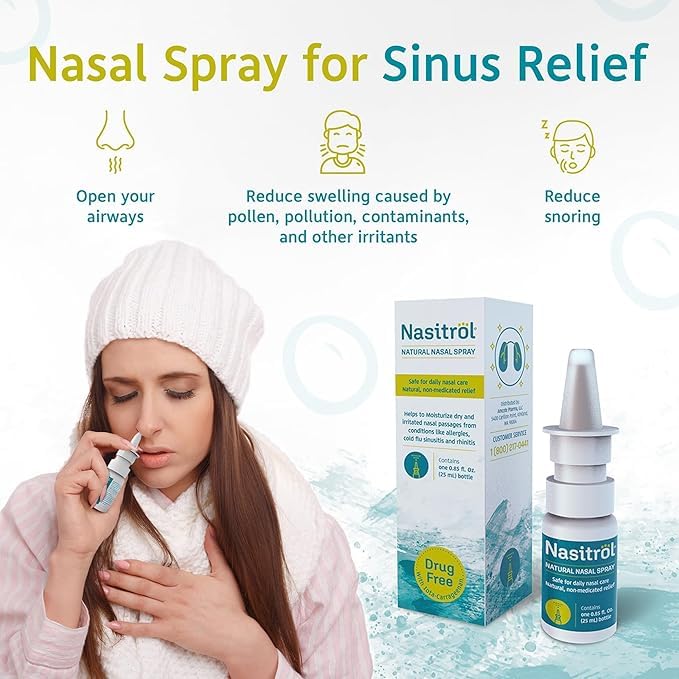 Nasitrol label close-up featuring saline solution details