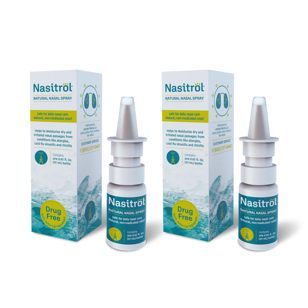 Nasitrol natural nasal spray bottle front for daily nasal care