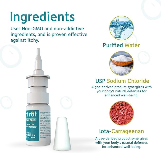Nasitrol packaging on shelf showing child-safe formula