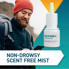 Nasonex spray in use during day suggests non-drowsy relief