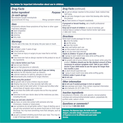 Nasonex 24HR usage guide image supports a simple daily routine