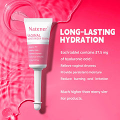 Natener hyaluronic acid 37.5mg ovule highlights lasting hydration.