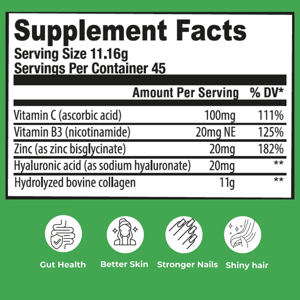 NATFUL Collagen Peptides unflavored powder ready to mix into drinks.