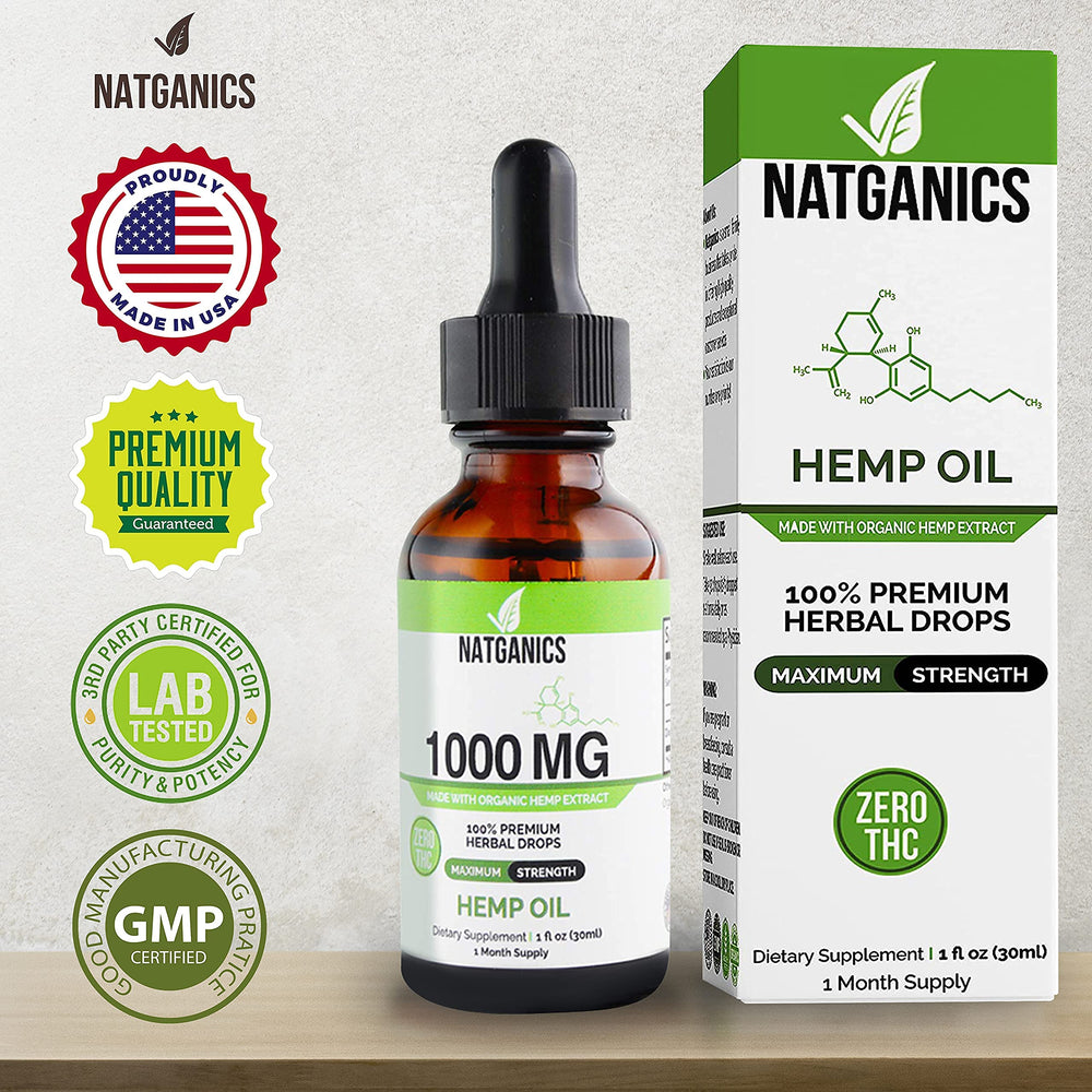 Natganics packaging: bottle and box for tidy storage