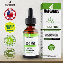 Natganics packaging: bottle and box for tidy storage