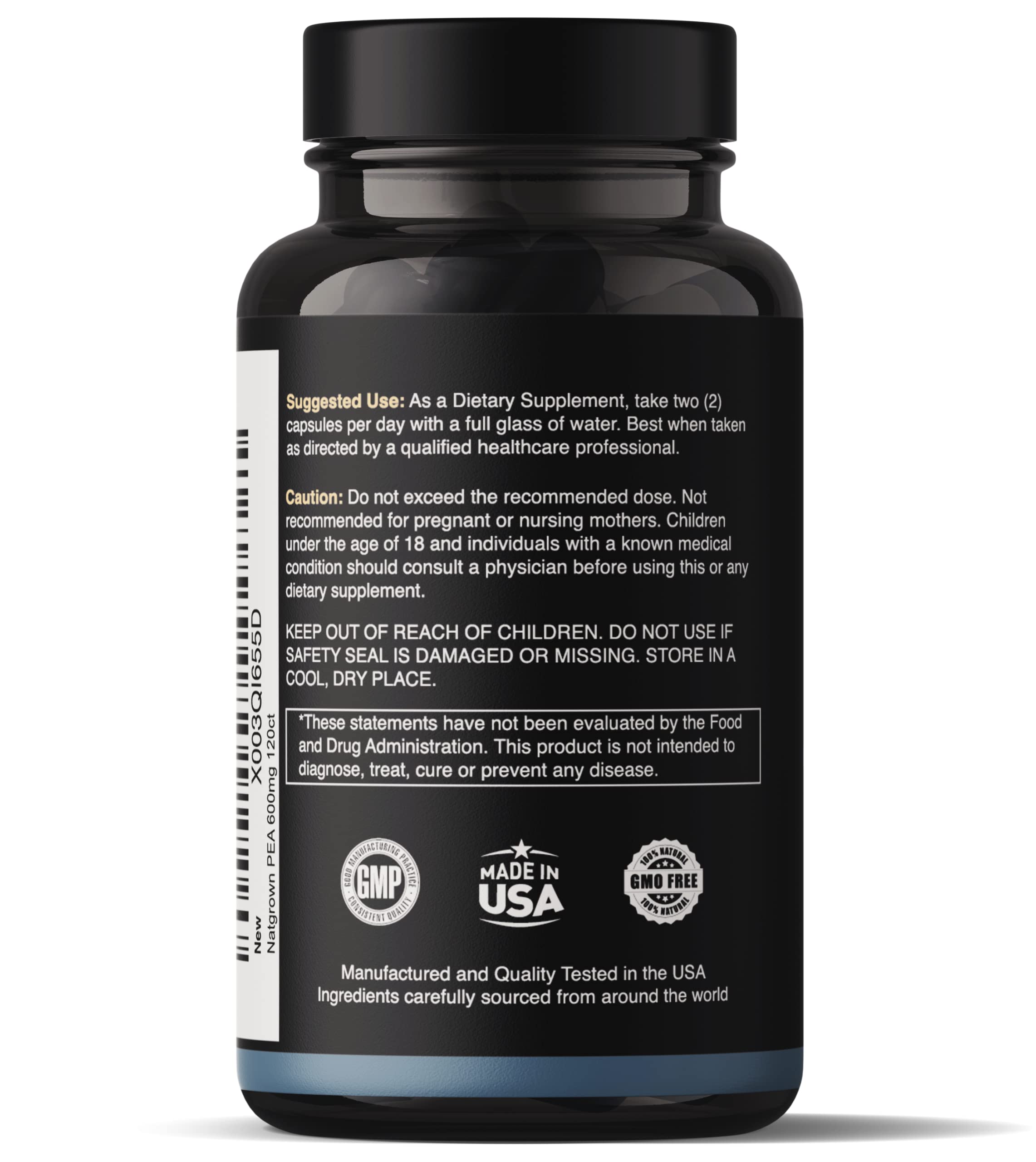 Natgrown Palmitoylethanolamide packaging on a clean surface.