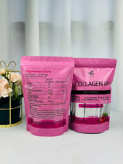 Nathalie Beauty Collagen Up served in a glass for daily beauty ritual