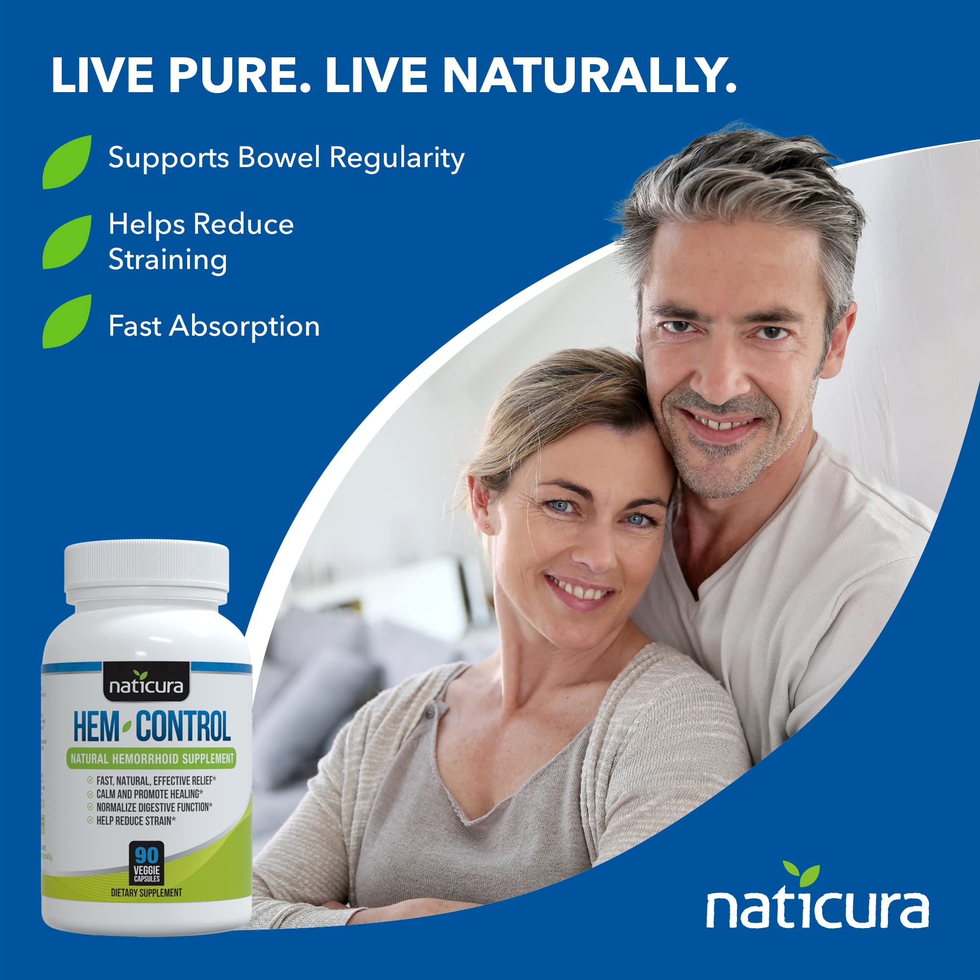 Naticura Hem-Control dosage label shown to guide serving size
