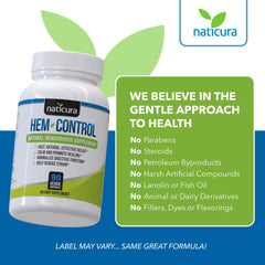 Naticura Hem-Control made in USA facility seal visible