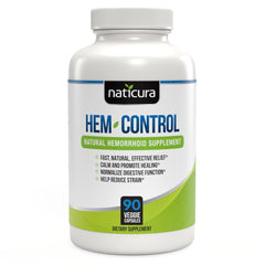 Naticura Hem-Control packaging front for daily relief support