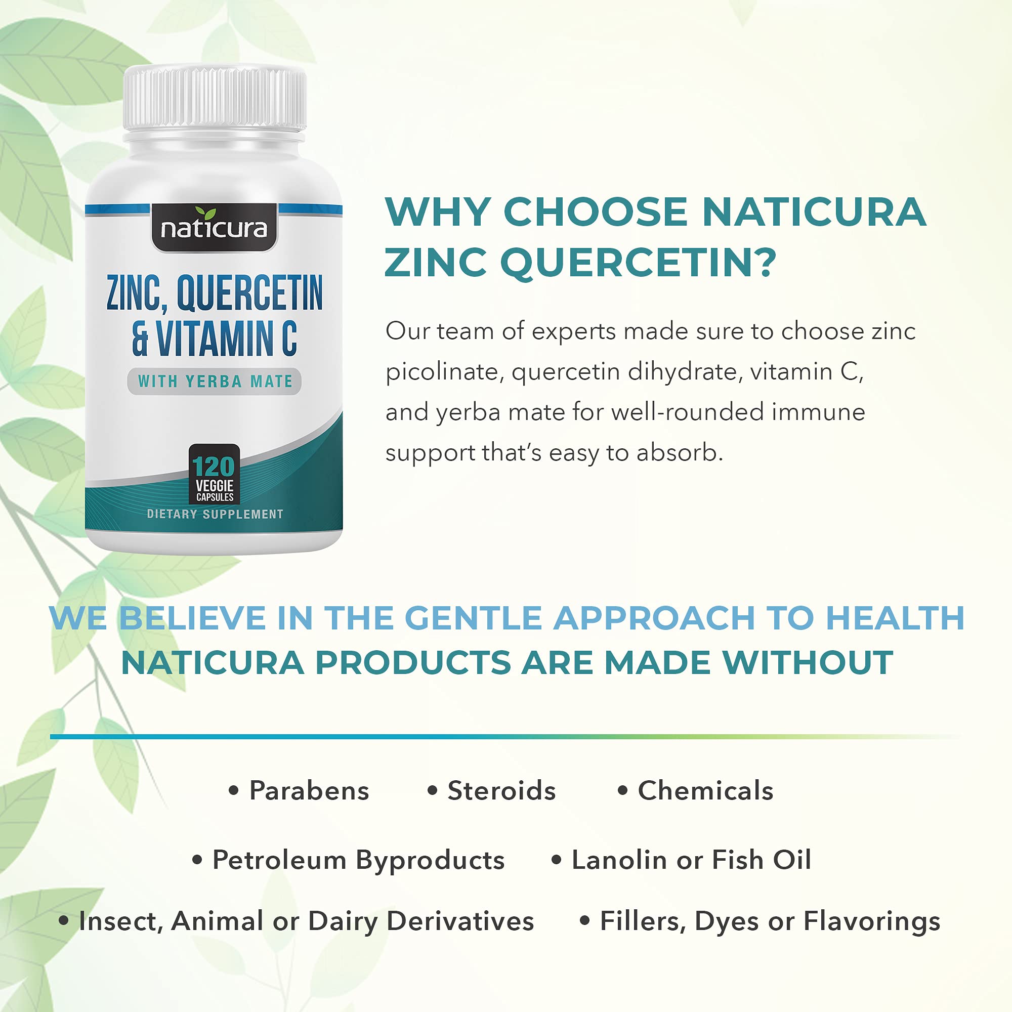 Naticura quercetin dihydrate portion illustration for antioxidant support
