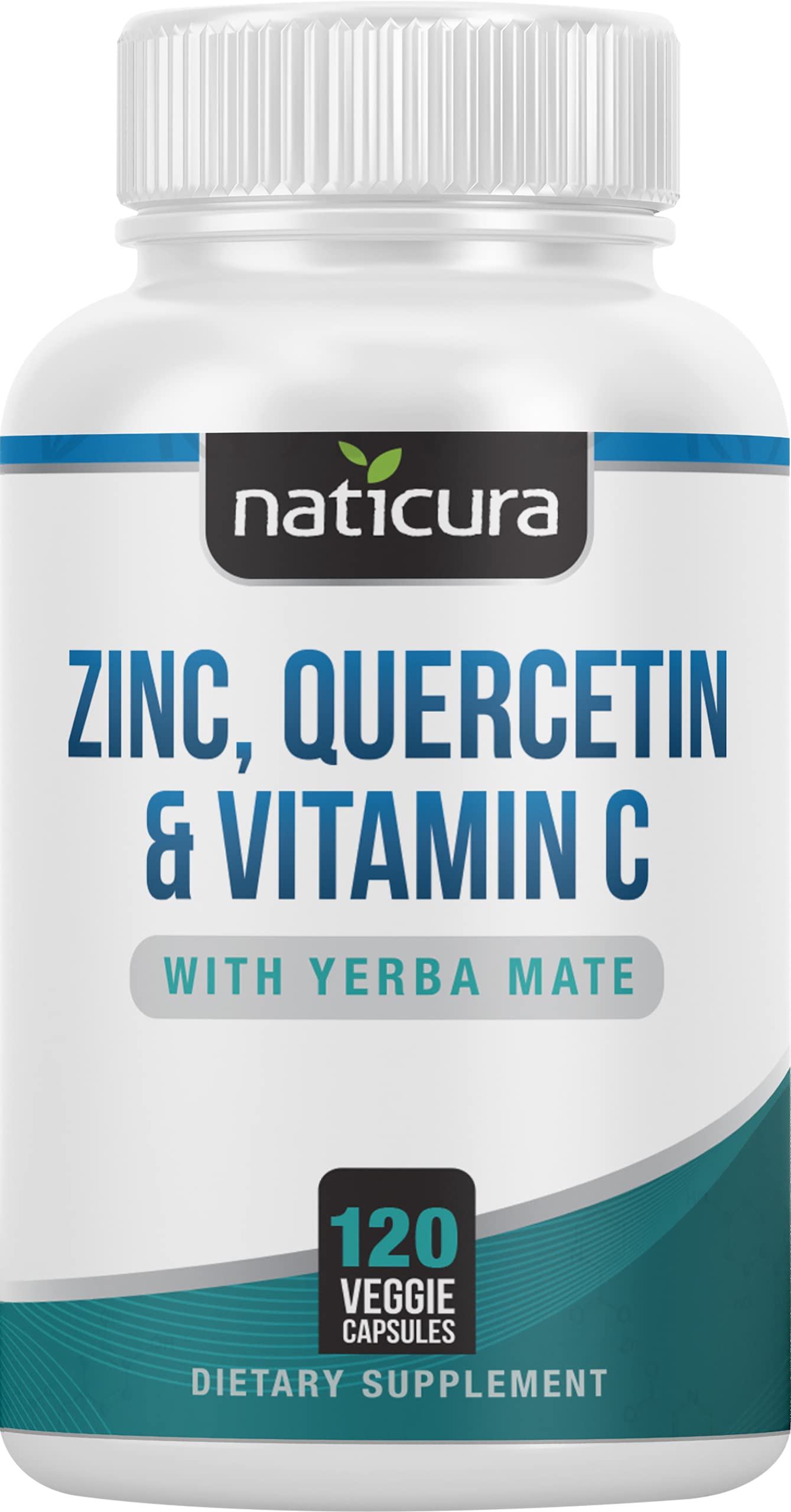 Naticura Zinc Quercetin bottle close-up signaling potential immune support