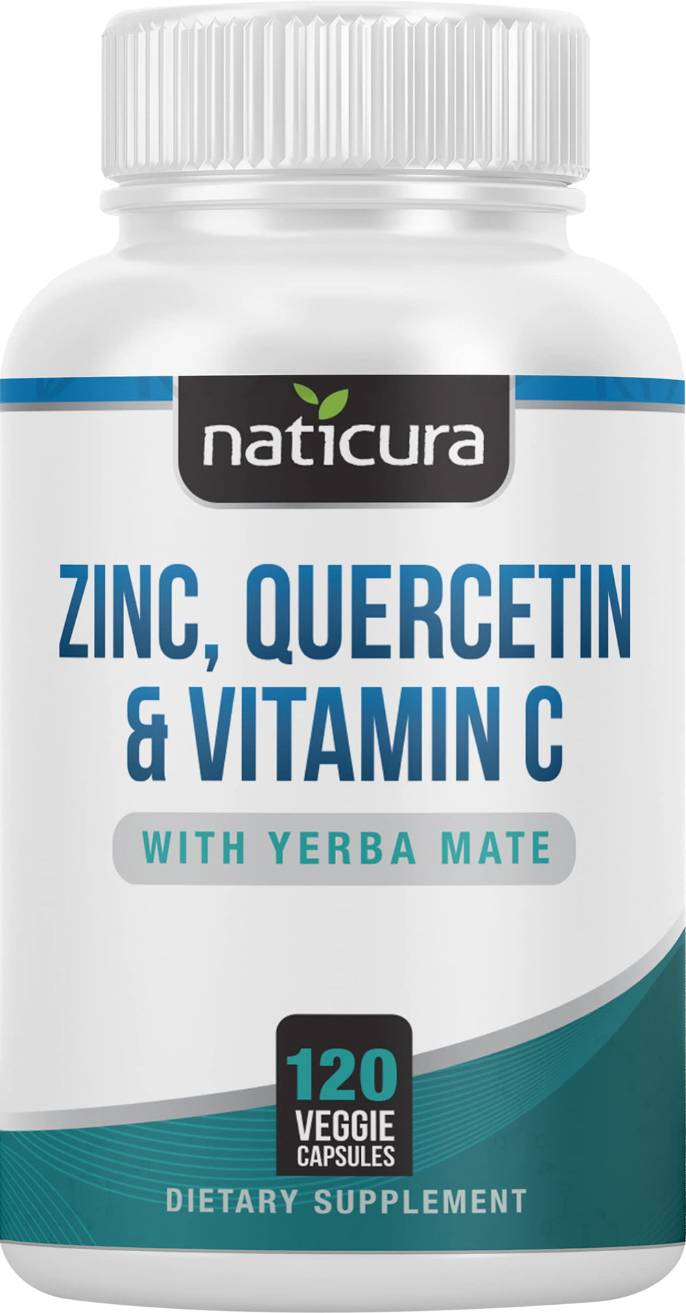 Naticura Zinc Quercetin bottle close-up signaling potential immune support