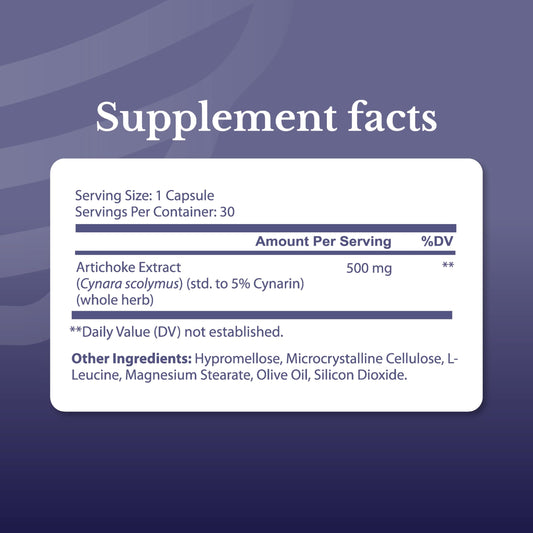 Nation Health MD Artichoke 500mg capsules close-up for daily plant-based routine.