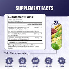Nation Health MD CL Switch bottle back highlights ingredients and vegan capsules for wellness.