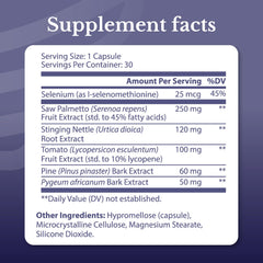 Nation Health MD Flow Active capsules closeup showing easy-to-swallow pills.
