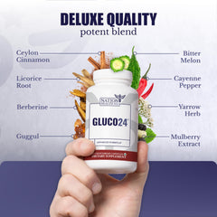 Nation Health MD Gluco24 alpha-lipoic acid close-up for metabolic wellness