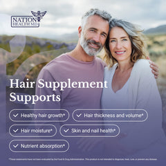 Nation Health MD Hair Switch capsules in hand ready for daily use.