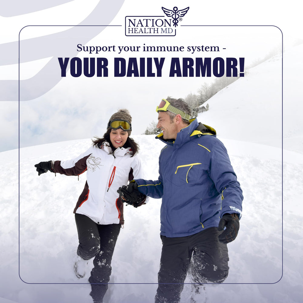 Nation Health MD Immuno MD daily use visual suggests simple, consistent immune support.