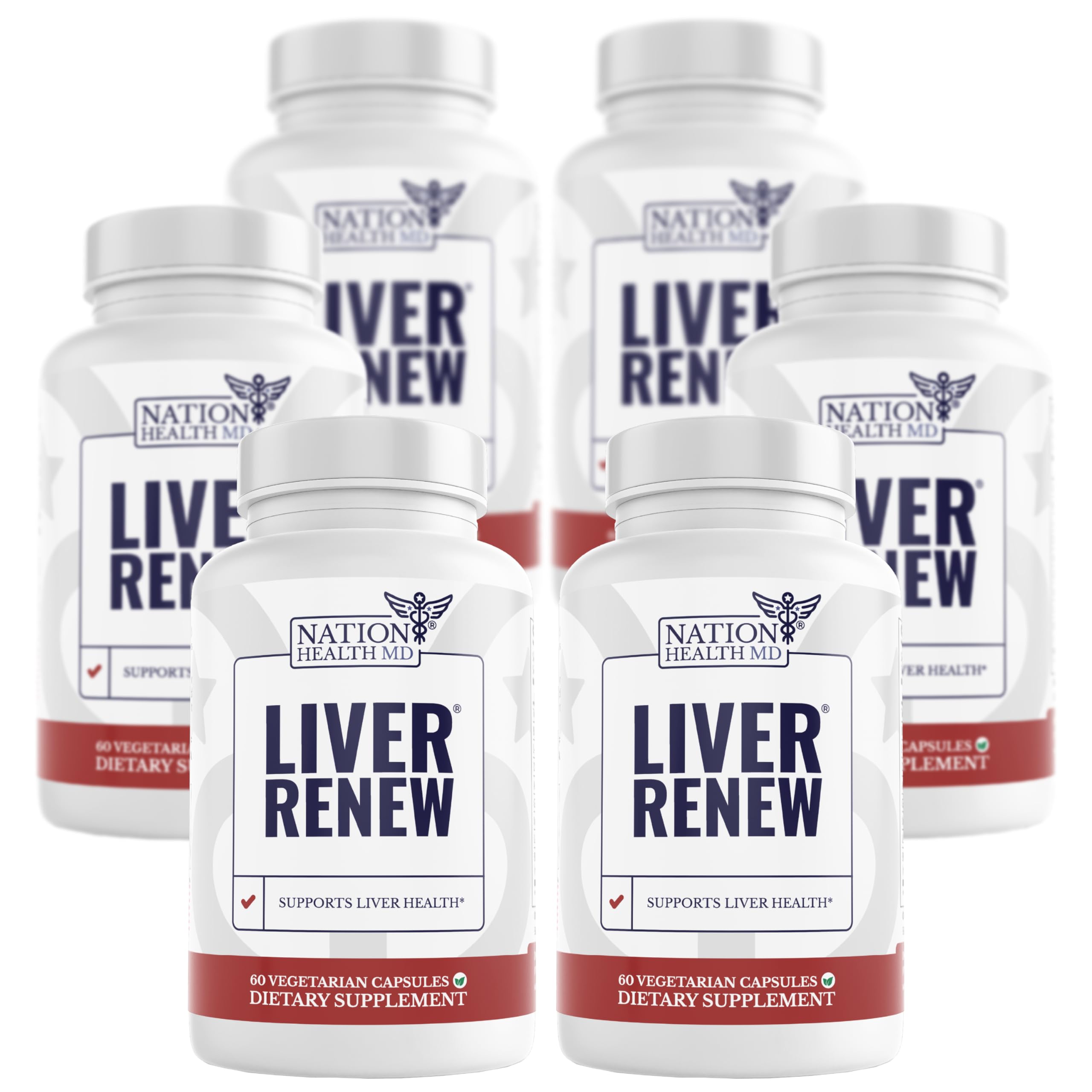 Nation Health MD Liver Renew bottle with artichoke extract supports digestion.