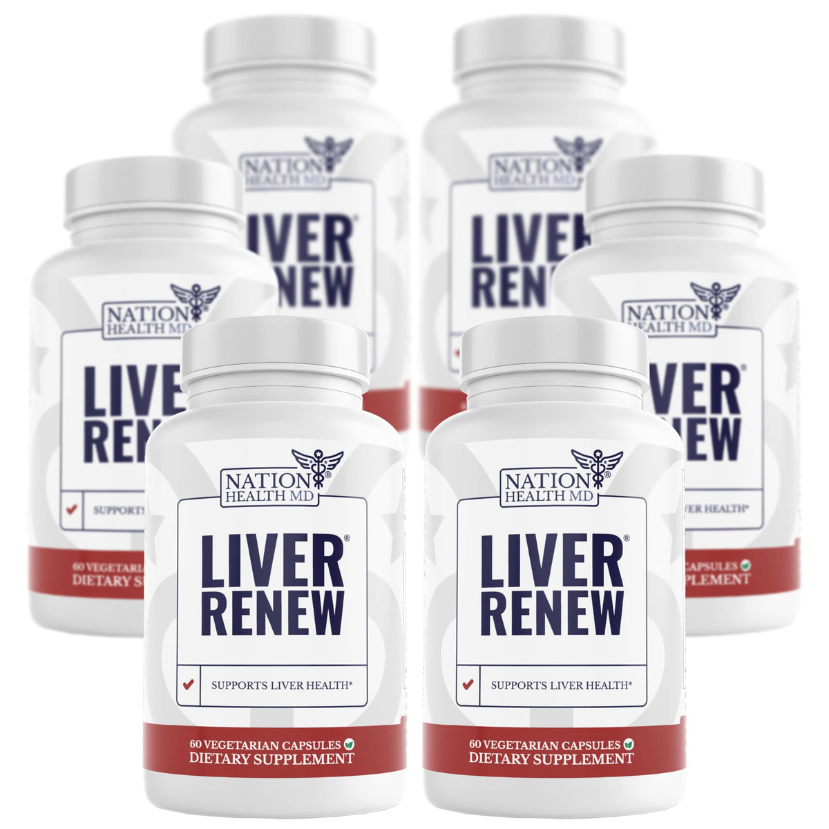 Nation Health MD Liver Renew bottle with artichoke extract supports digestion.