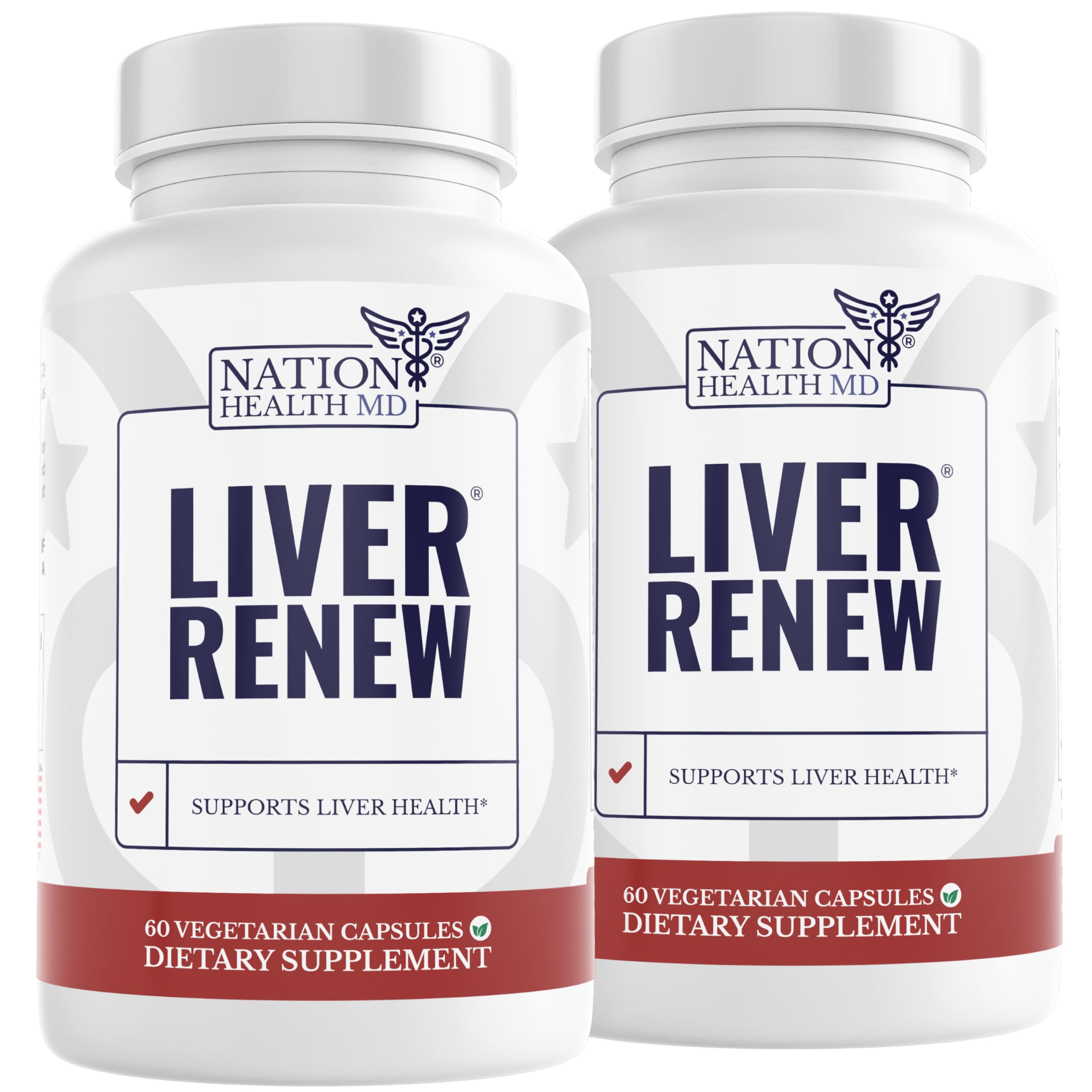 Nation Health MD Liver Renew bottle with capsules for daily liver support