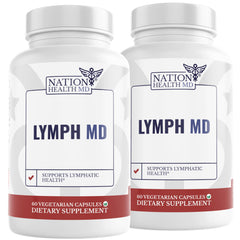 Nation Health MD Lymph MD bottle front view for natural lymph support.