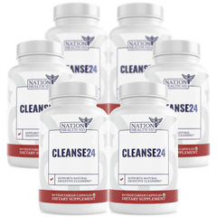 Nation Health MD Cleanse24 bottle front for everyday gut support.