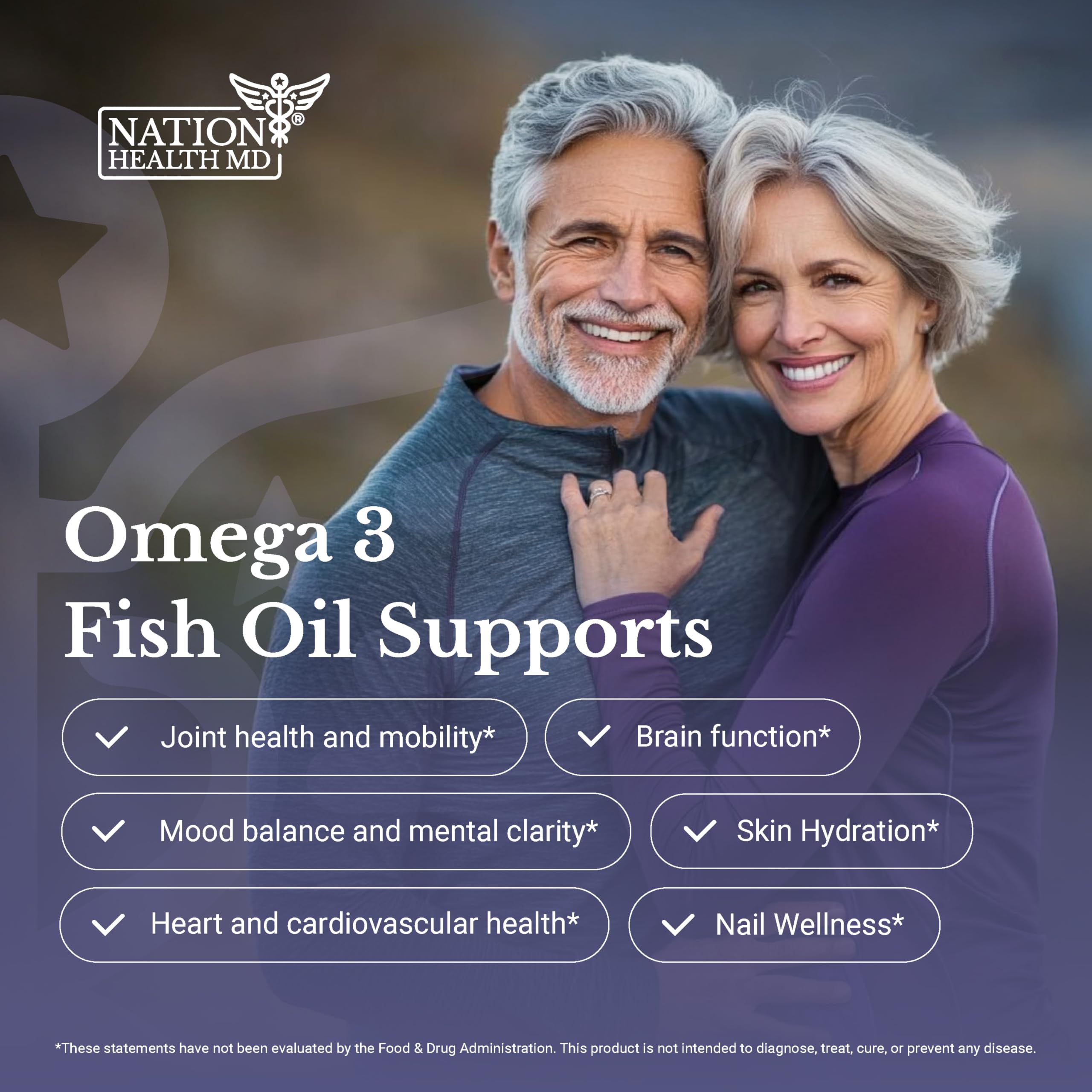 Nation Health MD Omega-3 wild-caught fish sources image featuring anchovy, sardine, mackerel, and herring