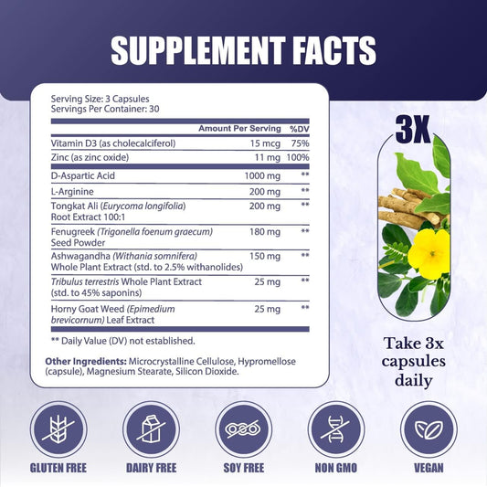 NATION HEALTH MD T-Forge mood balance capsules support calmer focus.