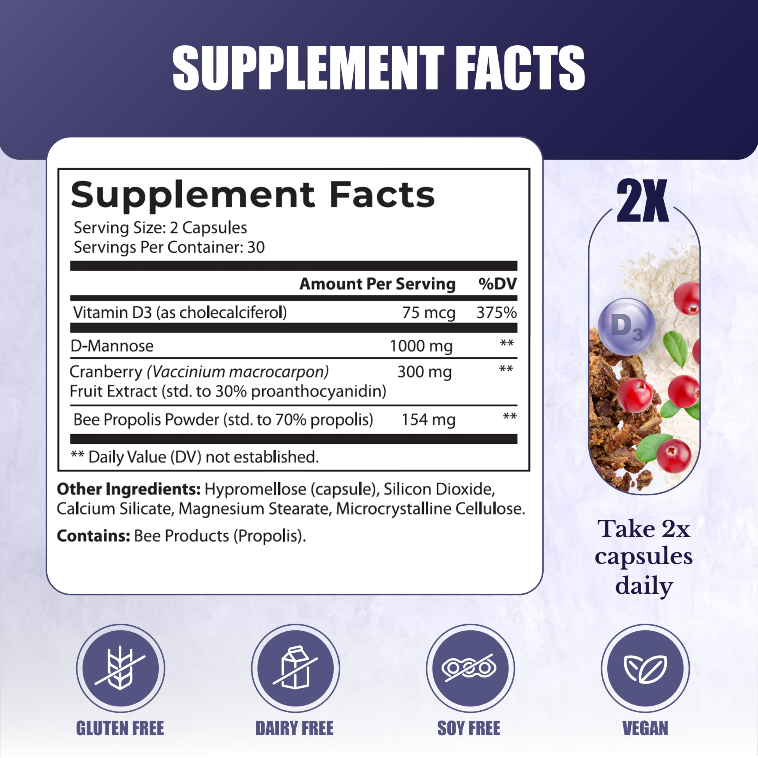 NATION HEALTH MD UroBliss capsules close-up showing dosing.