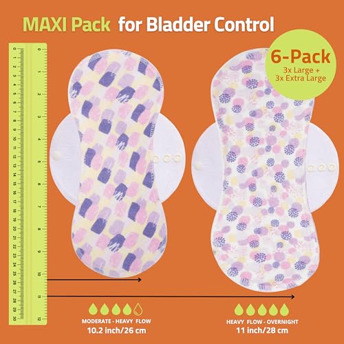 Natissy heavy-flow pad provides overnight coverage for discreet protection.