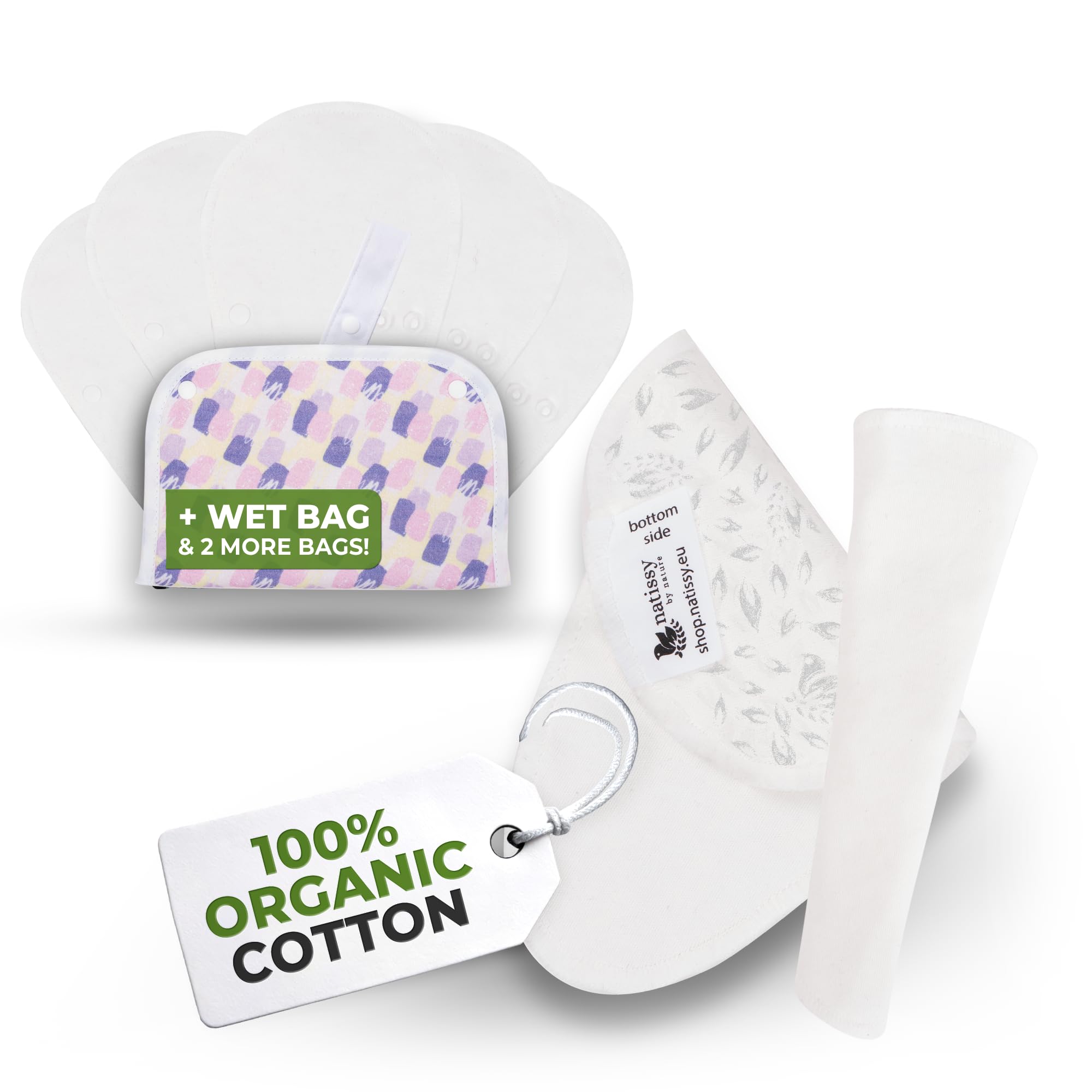 Natissy Non-Slip Panty Liners in use showing secure stay-put fit