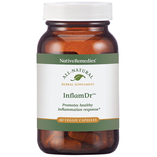 Native Remedies Inflam Dr bottle front showing natural herbal blend