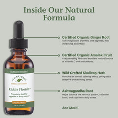 Native Remedies Kiddie Florish in water demonstrates simple daily use.